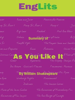 cover image of EngLits: As You Like It